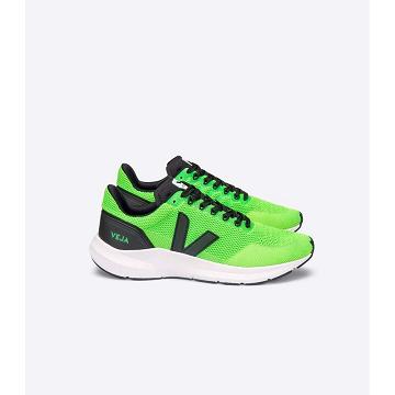 Veja MARLIN V-KNIT Men's Running Shoes Green | CA 142QMA